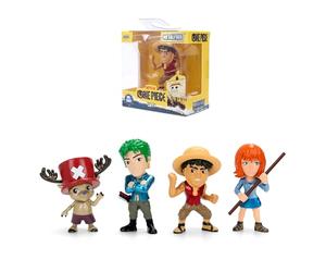 Jada One Piece Figura Metal 6,5 cm, 1 Unidad Surtido Aleatorio (4 Modelos Personajes Anime), Figura Coleccionable en Caja con Ventana +8 Años (9385373300W01)
