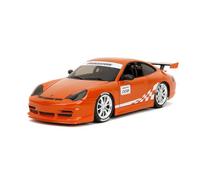 Jada Porsche Carrera 911 GT3 RS (996) #008 "Bridgestone, Orange Toys 35138-1/24 Escala Diecast Model Car