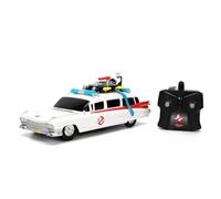 Jada, Radio Control Cazafantasmas Ecto-1 Escala 1:16, Coche radiocontrol 29 cm con 2 Canales 2,4 GHz, función Turbo, Movimiento en Todas direcciones, Carga USB, +6 años (9336139314R00)