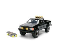 Jada Regreso al Futuro Toyota SR5 Pick-up 1985 1:24 con Patinete, +8 | Toyota SR5 de Marty; patinete incluido; metal; partes practicables; escala 1:24 y 19 cm