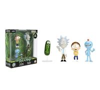 Jada Rick and Morty Metalfigs - Paquete de 4 figuras coleccionables fundidas a presión a escala de 2.5 pulgadas - Rick, Morty, Meeseeks, Pickle Rick Toys