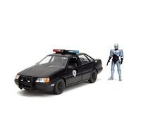 Jada - Robocop Figura con Ford Taurus 1986 (20 cm) - Robot Policía y Coche de Policía de Metal. A partiri de 8 años. (253255060)