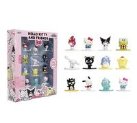 Jada Sanrio Nano Metalfigs - Juego de 12 minifiguras fundidas a presión, serie 1 incluye Hello Kitty, My Melody, Kuromi y más juguetes