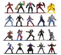Jada - Set 20 Nano figuras de Personajes Marvel de la película Avengers Civil War, en Metal Fundido a Presión, Licencia Oficial, 4 cm, Coleccionismo, para Niños a Partir de 8 Años y Adultos