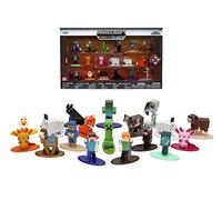 Jada - Set de 18 Figuras Minecraft Caves&Cliffs, Fabricadas en Metal, 4cm, Coleccionables, Licencia Oficial Minecraft (253265008)
