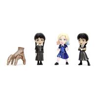 Jada- Set de 4 Figuras de Personajes de la Serie Miércoles Hechas en Metal - Mié