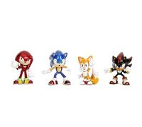 Jada Sonic 6 cms - Juego de 4 Figuras de Metal - Sonic, Tails, Knukles y Shadow - Licencia Oficial de 8 años