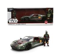 Jada Star Wars Boba Fett con Ford GT 2005 Vehículo Fundido a presión y Juego de Figuras a Escala 1:24