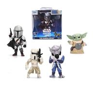Jada Star Wars Figura Metal 6,5 cm, 1 Unidad Surtido Aleatorio (4 Modelos: Mandalorian, Grogu, Snowtrooper, Zeb), Figura Coleccionable en Caja +8 Años (9385327300W02)