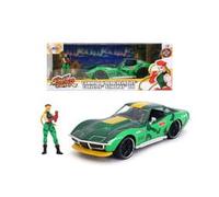 Jada- street fighter ii, cammy chevrolet 1969 corvette, escala 1:24, e