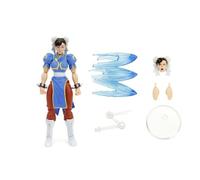Jada - Street Fighter II Chun-Li, Figura Articulada 15cm, con Manos y Cabeza Intercambiables, Accesorios y 20 Puntos Articulados (253252026)
