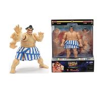 Jada Street Fighter II Figura E. Honda 16 cm Articulada con Accesorios Intercambiables, Figura Acción Coleccionable Capcom +13 Años (9335740314R00)