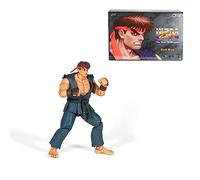 Jada- Street Fighter II, Figura Evil Ryu Edición Especial, Deluxe; Figura Articulada 15cm, Con Manos y Cabezas Intercambiables, Accesorios y 20 Puntos Articulados (253255070)