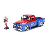 Jada- Supergirl Vehículo Ford F-100 Pickup 1956, Escala 1:24