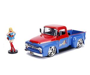 Jada- Supergirl Vehículo Ford F-100 Pickup 1956, Escala 1:24