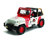 Jada Toys - 97806WOR - Jeep Wrangler - Jurassic World 2015 - Escala 1/24 - Blanco/Naranja