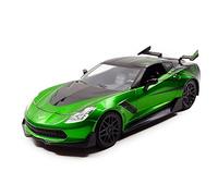 Jada Toys Coche a escala 1/24 Corvette Stingray Transformers 5 Crosshairs Verde y negro