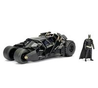 Jada Toys Batman El Caballero Oscuro Batmóvil metálico Escala 1:24 con Figura de Batman, Modelo Coleccionable con Puertas abatibles y Detalles realistas para Fans Desde 8 años (9398261314R00)