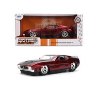 Jada Toys Bigtime Muscle 1:24 1973 Ford Mustang Mach 1 - Coche Fundido a presión - Apertura de Puertas, capó, Maletero, neumáticos de Goma (Rojo Caramelo)