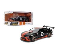 Jada Toys Bigtime Muscle 1:24 2016 Chevy Camaro SS Gulf - Coche fundido a presión - Apertura de puertas, capó, maletero, neumáticos de goma (negro)
