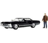 Jada Toys, Coche Chevy Impala Sport Sedán de Sobrenatural, Escala 1:24, con Figura de Dean, A Partir de 8 Años, Color Cranberry