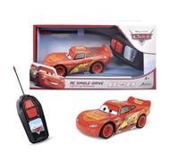 Jada Toys Coche Radio Control Cars Rayo Mcqueen Single Drive 1:32, 14 cm, Coche teledirigido Disney Pixar monocanal 27 MHz con Avance y Retroceso en Curva, a Partir 3 años (203081008ACT)