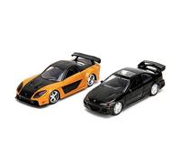 Jada Toys - Coches Fast and Furious (Juego de 2) - Honda Civic EJ1 1993 & Han's Mazda RX-7 1997-2 Legacy Series Modelos de Coches con Puertas de Apertura, 1:32, 19 cm, a Partir de 8 años, Wave 1, Set