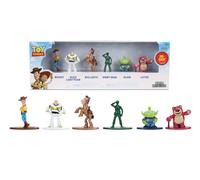 Jada Toys Disney Pixar Toy Story Figuras (6 Unidades) - Juego de 6 Figuras coleccionables de Metal en Paquete de Diorama, Figuras Nano-metálicas para Fans y niños a Partir de 8 años, 4 cm Cada uno
