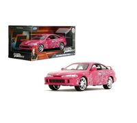 Jada Toys Fast & Furious 1:24 Honda Integra (Suki's Pink Design) - Coche Fundido a presión, Exterior Lleno de Detalles, auténtica réplica de película, Juguete Coleccionable, a Partir de 8 años, Color