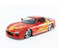 Jada Toys Fast & Furious 1:24 Naranja Jls Mazda RX-7 Die-Cast Car, Juguetes para