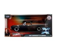Jada Toys Fast & Furious - Coche de juguete Chevrolet 1967 EL Camino 1:24, color negro