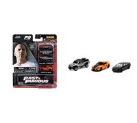 Jada JAN32481 Fast and Furious - Juego de 3 Coches fundidos, Modelo JADATOYS Escala 1:87, Talla única