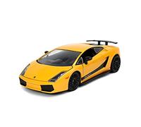 Jada Toys Fast & Furious Lamborghini Gallardo Superleggera, Modelo de Tuning a Escala 1:24, Puertas Que se abren, capó y Maletero, Amarillo/Negro, 253203067