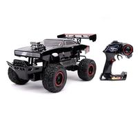 Jada Toys Fast & Furious RC Car 1970 Dodge 4x4 4x4 Coche teledirigido Turbo Mando a Distancia 2 Canales, función de Carga USB, Pilas 1:12, Color Negro
