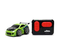 Jada Toys Fast & Furious Small Blocks RC 1995 Brian's Mitsubishi Eclipse (10 cm) - Coche teledirigido con Control de 2 Canales, Ancho de vía Ajustable, para Fans y niños a Partir de 3 años, Incluye