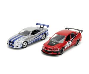 Jada Toys Fast & Furious Twin Pack 1:32 Wave 4/2 Coche de Juguete Modelo de Coche Set de Juego