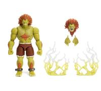 Jada Toys Figura de Street Fighter Blanka (19 cm) - Figura de acción y Coleccionable Street Fighter 2: The Final Challengers con Cabeza, Manos y Accesorios alternativos, a Partir de 13 años