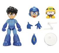 Jada Toys Figura Mega Man (11,5 cm), incluye MET - Figura móvil de colección y acción de la serie de videojuegos Megaman, con cabeza, manos y accesorios alternativos, para fans y coleccionistas a