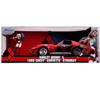 Jada 1:24 1969 Corvette con Figura de Harley Quinn