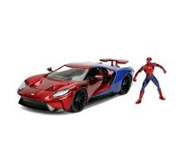 Jada Toys - Jada Marvel Spiderman 2017 Ford GT 1:24 NUEVO