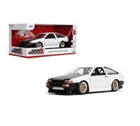 Jada Toys JDM Tuners - Afinadores a Escala 1:24 de Toyota Trueno 1986 (AE86), Puertas de Apertura, Interior detallado, neumáticos de Goma, Coleccionable para Mayores de 8 años (Blanco)