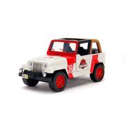 Jada toys jurassic park jeep wrangler, maqueta de coche, coche de jugu