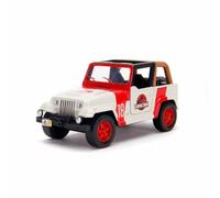 Jada Coche de juguete Jurassic Park Jeep Wrangler – Escala 1:32, con apertura de puertas, multicolor
