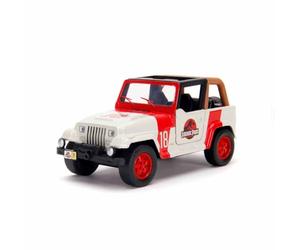 Jada Toys Jurassic Park Jeep Wrangler, maqueta de Coche, Coche de Juguete, Apertura de Puertas, Escala 1:32, Multicolor (253252019)