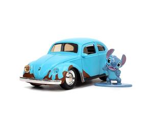 Jada Toys Lilo & Stitch 1/32 Hollywood Rides Blue Volkswagen Beetle con Figura