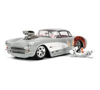 Jada Toys Looney Tunes 253255041 Chevy Corvette 1967 1:24, Multicolor