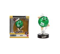 Jada Toys M&Ms - Figura Verde (10 cm), Color Verde M&M's - Figura Coleccionable de Metal con Pintura metálica, artículo Decorativo para coleccionistas y Amantes del Chocolate, Color Verde