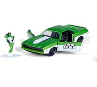 El Salvaje -hulk Y 1973 Plymouth barracuda 1 :3 2 Escala Jada 253223020 34273