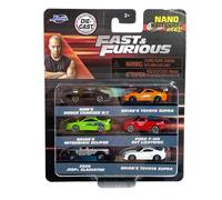 JADA Toys Nano Fast Speed Set of 6 Supra/Eclipse/Jeep/Charger/F-150 Fast & Furio