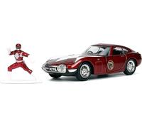 Jada Toys Power Rangers 1 :3 2 1967 Toyota 2000 Gt Die-Cast Coche & 1.65" Rojo